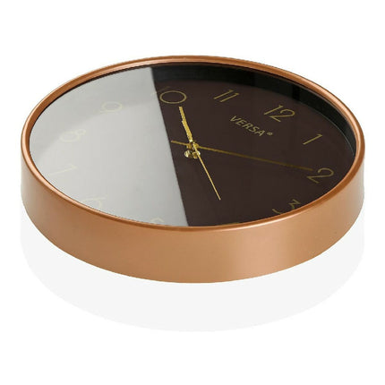 Wanduhr Gold Kunststoff (4 x 30 x 30 cm)