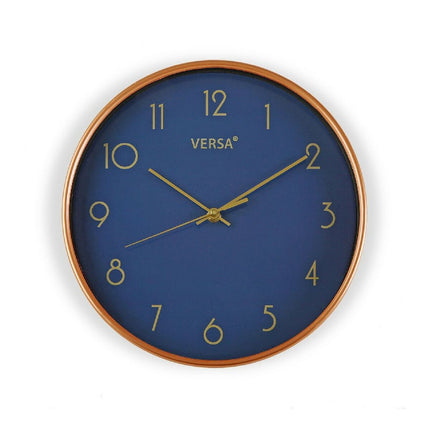 Wanduhr Gold Kunststoff (4 x 30 x 30 cm)