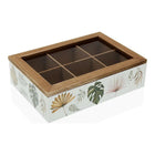 Teebox Roxanne Bettlaken Holz (17 x 7 x 24 cm)