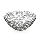 Obstschale Schwarz Metall (28 x 12 x 28 cm)