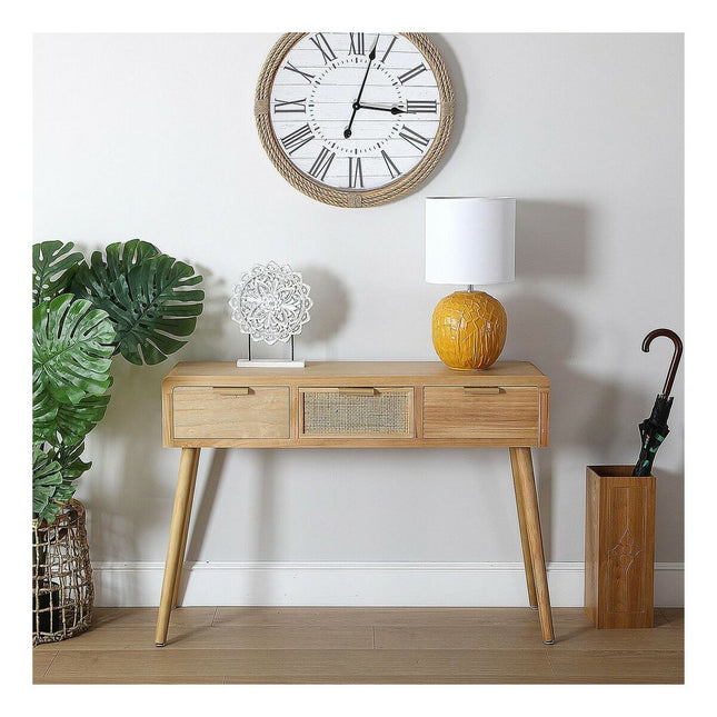 Konsolentisch mit Schubladen Versa 30 x 78 x 110 cm Paulonia-Holz