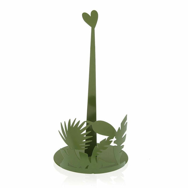 Küchenpapierrollenhalterung Versa Roxanne grün Metall (15 x 30 x 15 cm)