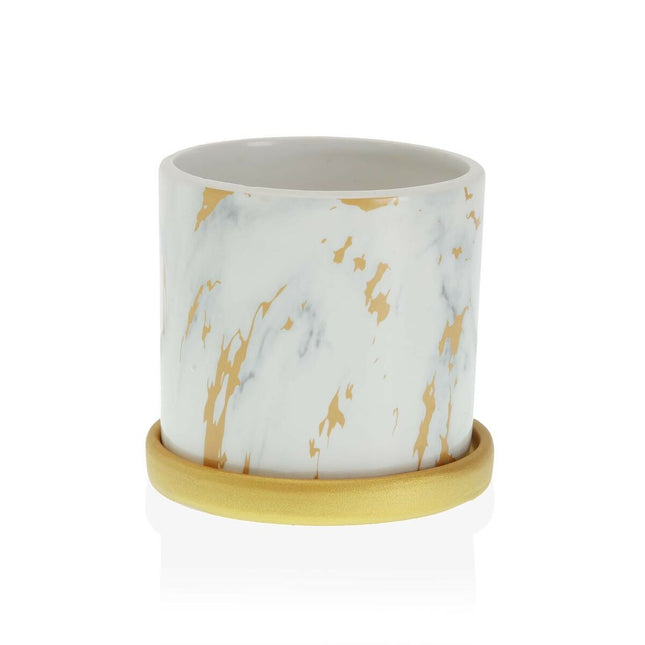 Blumentopf Versa Marmor aus Keramik (11,5 x 10,8 x 11,5 cm)