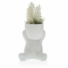 Blumentopf Versa weiß aus Keramik (9 x 11 x 9 cm)