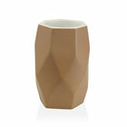 Zahnbürstenhalter Versa Amanda Beige Harz (8,4 x 11 x 8,4 cm)