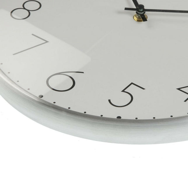 Wanduhr Versa 18560800 Silberfarben Aluminium (5 x 39 x 31,5 cm)