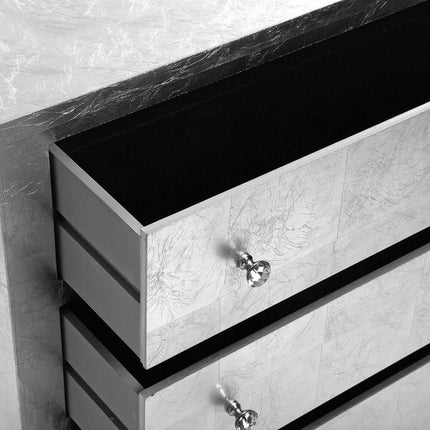 Kommode Versa SILVER Holz (35 x 75 x 80 cm)