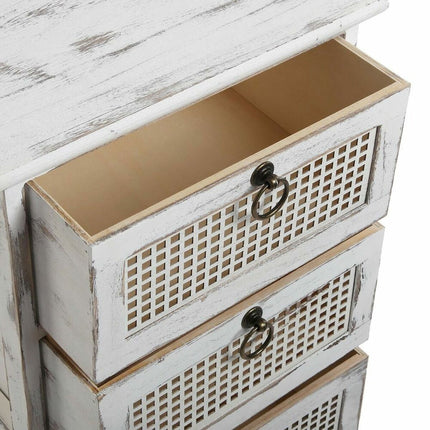 Schubladenschrank Versa Old Weiß Holz Paulonia-Holz Moderne 27 x 59 x 37 cm