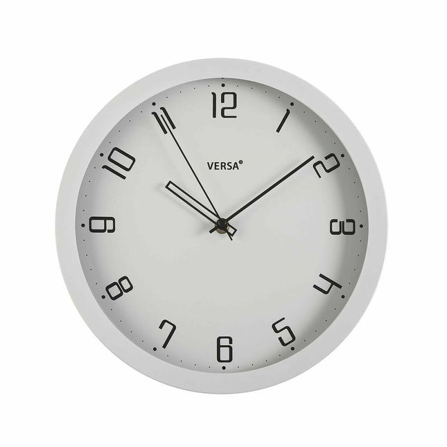 Wanduhr Versa Weiß PP (4,3 x 30 x 30 cm)