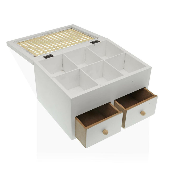 Box-Schmuckkästchen Versa Weiß (18 x 13,5 x 23 cm)