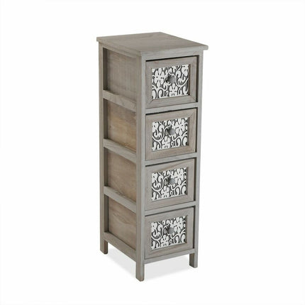 Schubladenschrank Versa Grau Holz (32 x 81 x 26 cm)