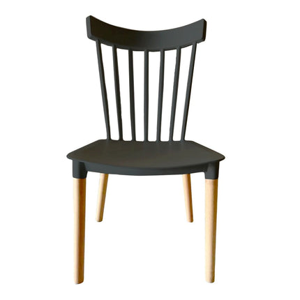 Esszimmerstuhl Versa Schwarz Holz PP (52,5 x 80 x 43 cm)
