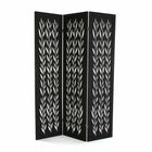 Spanische Wand Versa Bettlaken Schwarz Holz (170 x 40 cm)