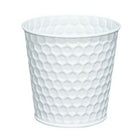 Blumentopf Versa Zink Weiß 11 x 10,6 x 11 cm Metall