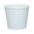 Blumentopf Versa Zink Weiß 18,5 x 16 x 18 cm Metall