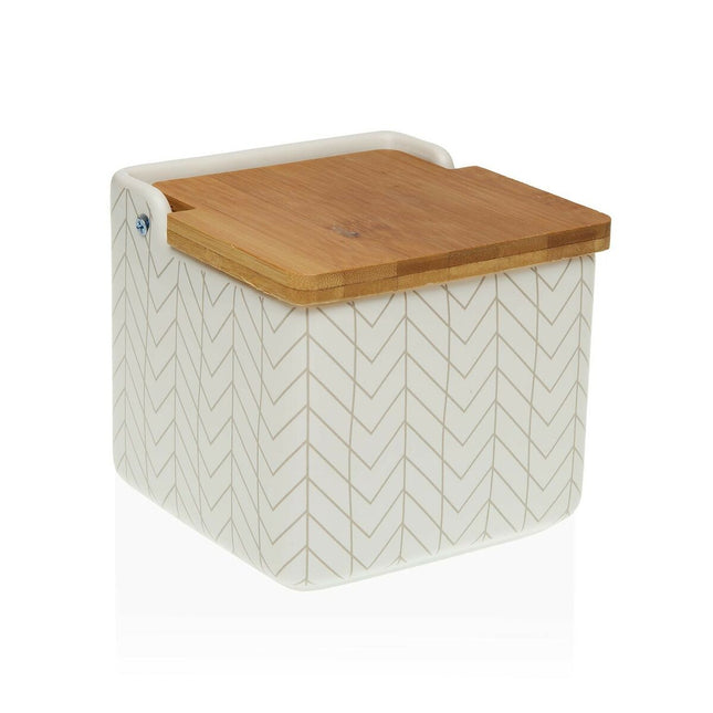 Salzstreuer mit Deckel Versa Eris 12,2 x 11,5 x 12,2 cm aus Keramik