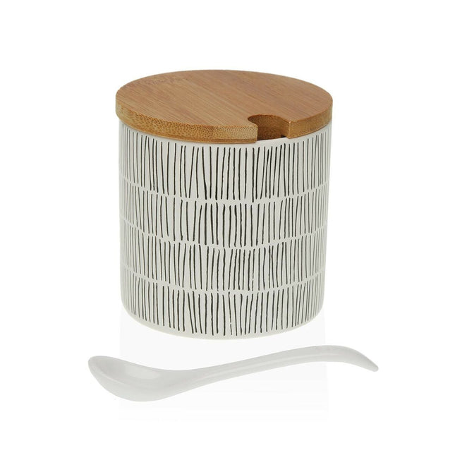 Zuckerdose Versa New Lines aus Keramik (8 x 8 x 8 cm)