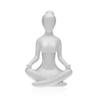 Deko-Figur Versa Weiß Yoga 12 x 20 x 10 cm Harz