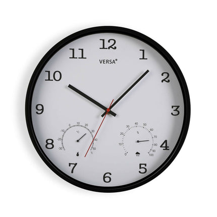 Wanduhr Versa Weiß Kunststoff (4,3 x 35,5 x 35,5 cm)