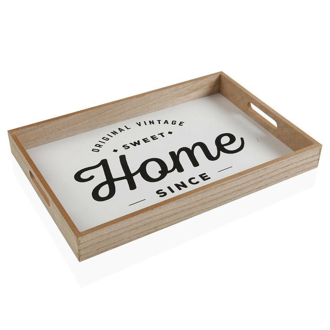 Tablett für Snacks Versa Home Holz MDF 30 x 5 x 45 cm