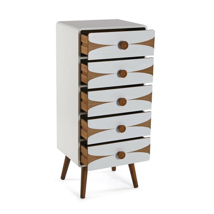 Schubladenschrank Versa Bambus Kiefer Holz MDF 38 x 85 x 48 cm