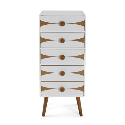 Schubladenschrank Versa Bambus Kiefer Holz MDF 38 x 85 x 48 cm