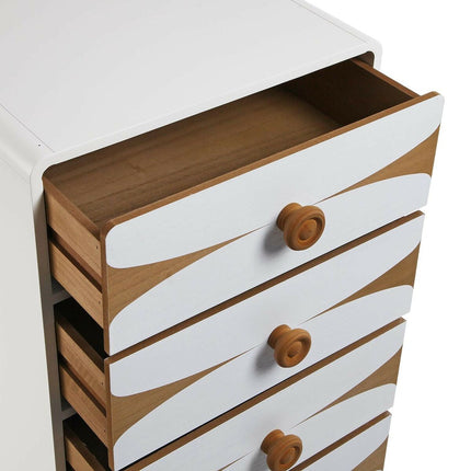 Schubladenschrank Versa Bambus Kiefer Holz MDF 38 x 85 x 48 cm