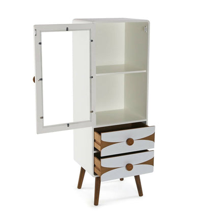 Displayständer Versa Holz MDF Weiß 33 x 120 x 43 cm