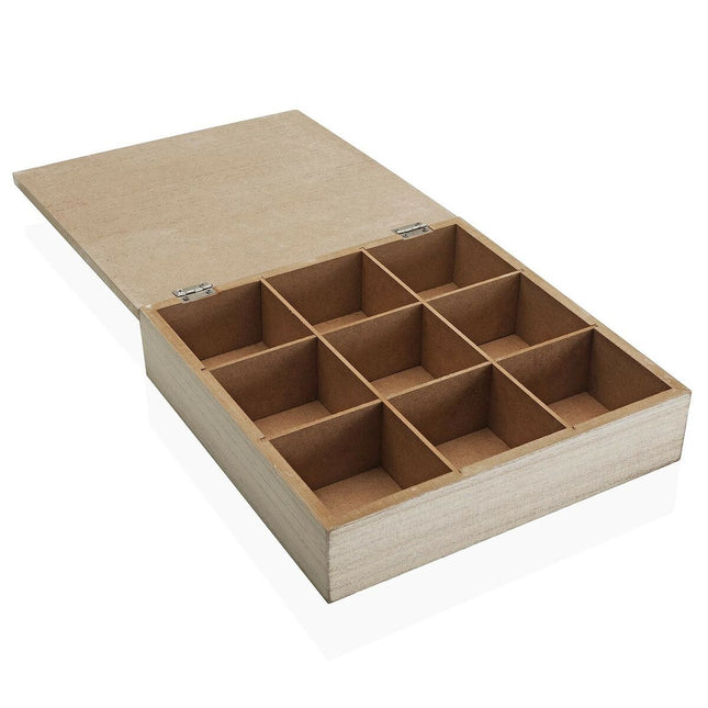 Dekorative Box Versa Baum Holz (24 x 6 x 24 cm)