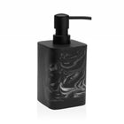 Seifenspender Versa Marble Schwarz Kunststoff Harz (8 x 19,4 x 8 cm)
