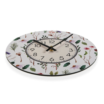 Wanduhr Versa Sansa Blomster Holz 4 x 30 x 30 cm