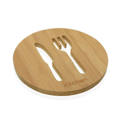 Untersetzer Versa aus Keramik Bambus (17,5 x 1 x 17,5 cm)
