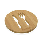 Untersetzer Versa aus Keramik Bambus (17,5 x 1 x 17,5 cm)