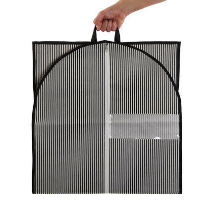 Kleidersack Versa Streifen Schwarz 135 x 60 cm