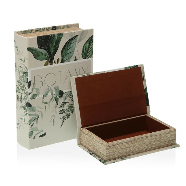 Dekorative Box Versa Botanic Buch 7 x 27 x 18 cm