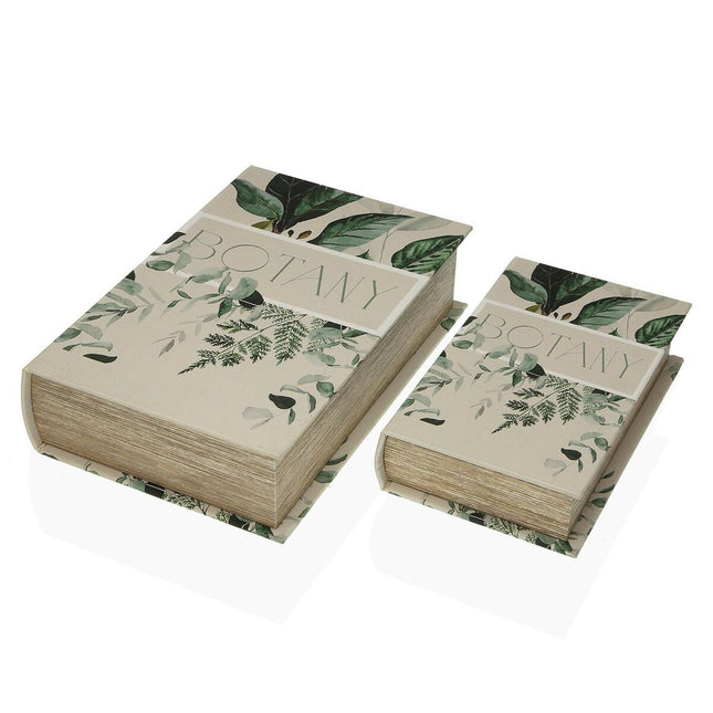 Dekorative Box Versa Botanic Buch 7 x 27 x 18 cm