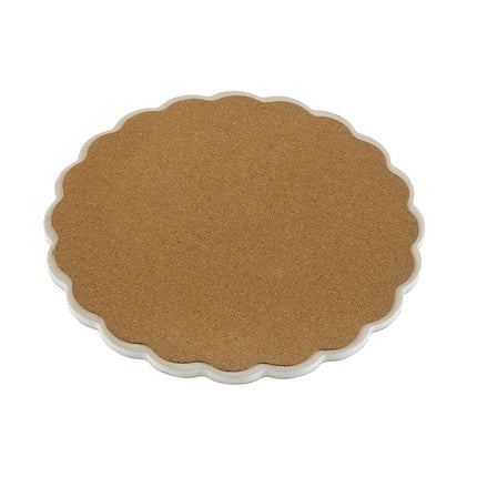 Untersetzer Versa rund aus Keramik Kork 20 x 20 cm