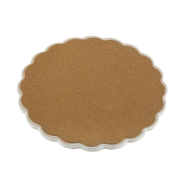 Untersetzer Versa rund aus Keramik Kork 20 x 20 cm
