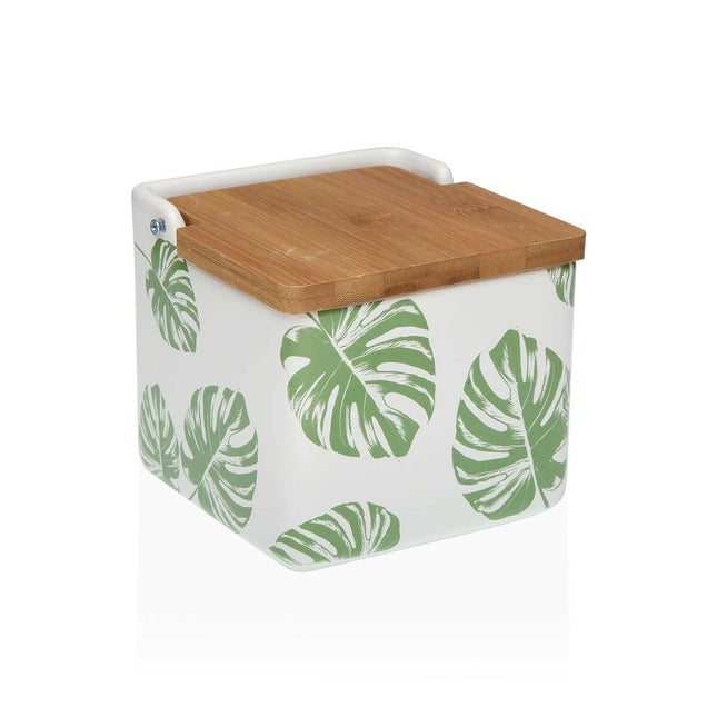 Salzstreuer mit Deckel Versa grün 12,2 x 11,5 x 12,2 cm aus Keramik