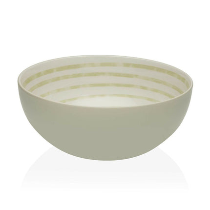 Salatschüssel Versa Hellgrau 22,5 x 9 x 22,5 cm aus Keramik Porzellan