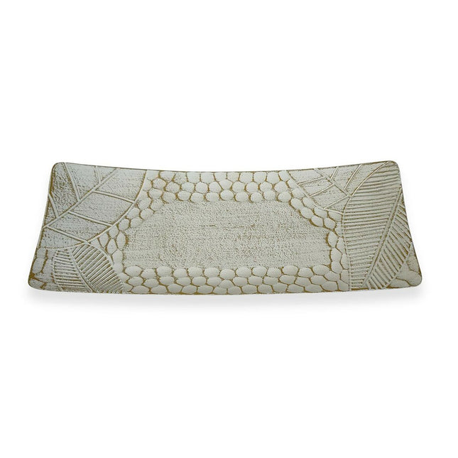 Tischdekoration Versa Weiß 13 x 4 x 34 cm