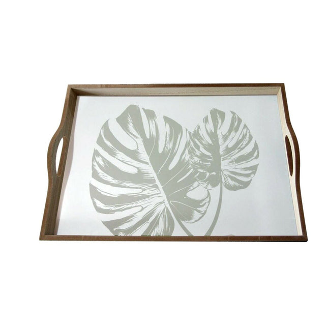 Schale Versa Shelly Grau Holz MDF 30 x 5 x 45 cm