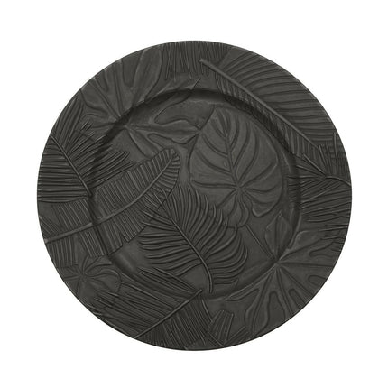 Flacher Teller Versa Schwarz Kunststoff 33 x 33 cm