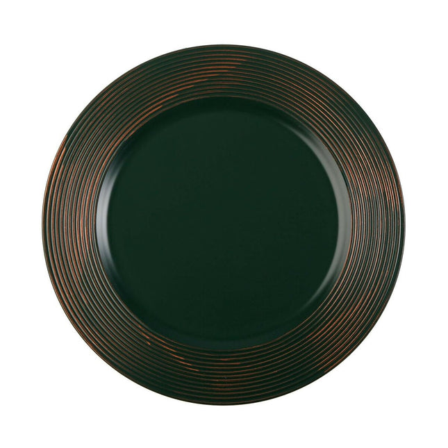 Flacher Teller Versa grün Kunststoff 33 x 33 cm