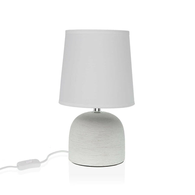 Tischlampe Versa Weiß aus Keramik 14 x 22 x 14 cm