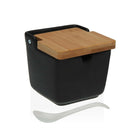 Zuckerdose Versa Schwarz 8,8 x 8,5 x 8,8 cm aus Keramik