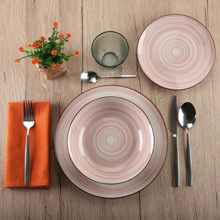 Geschirr Versa Artesia 18 Stücke Rosa Porzellan