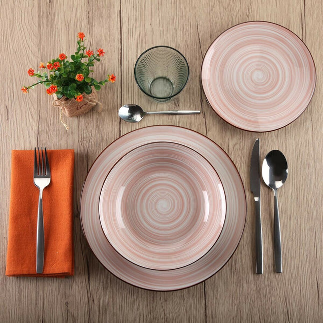Geschirr Versa Artesia 18 Stücke Rosa Porzellan