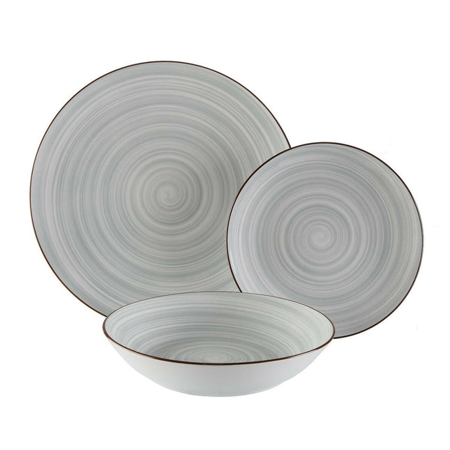 Geschirr Versa Artesia 18 Stücke grün Porzellan