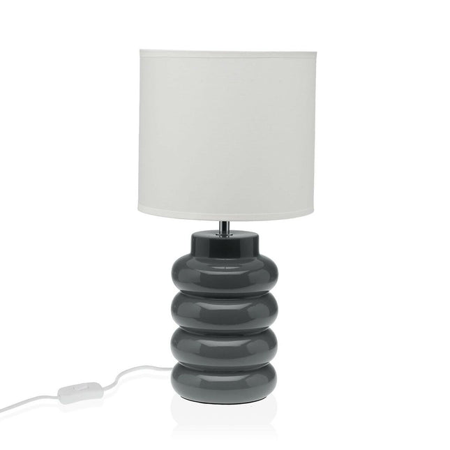 Tischlampe Versa Grau aus Keramik 60 W 20 x 40 cm